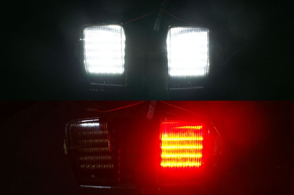 R32スカイラインGT-R純正加工LEDバックランプ＋リアフォグランプ、QJ-R273です。